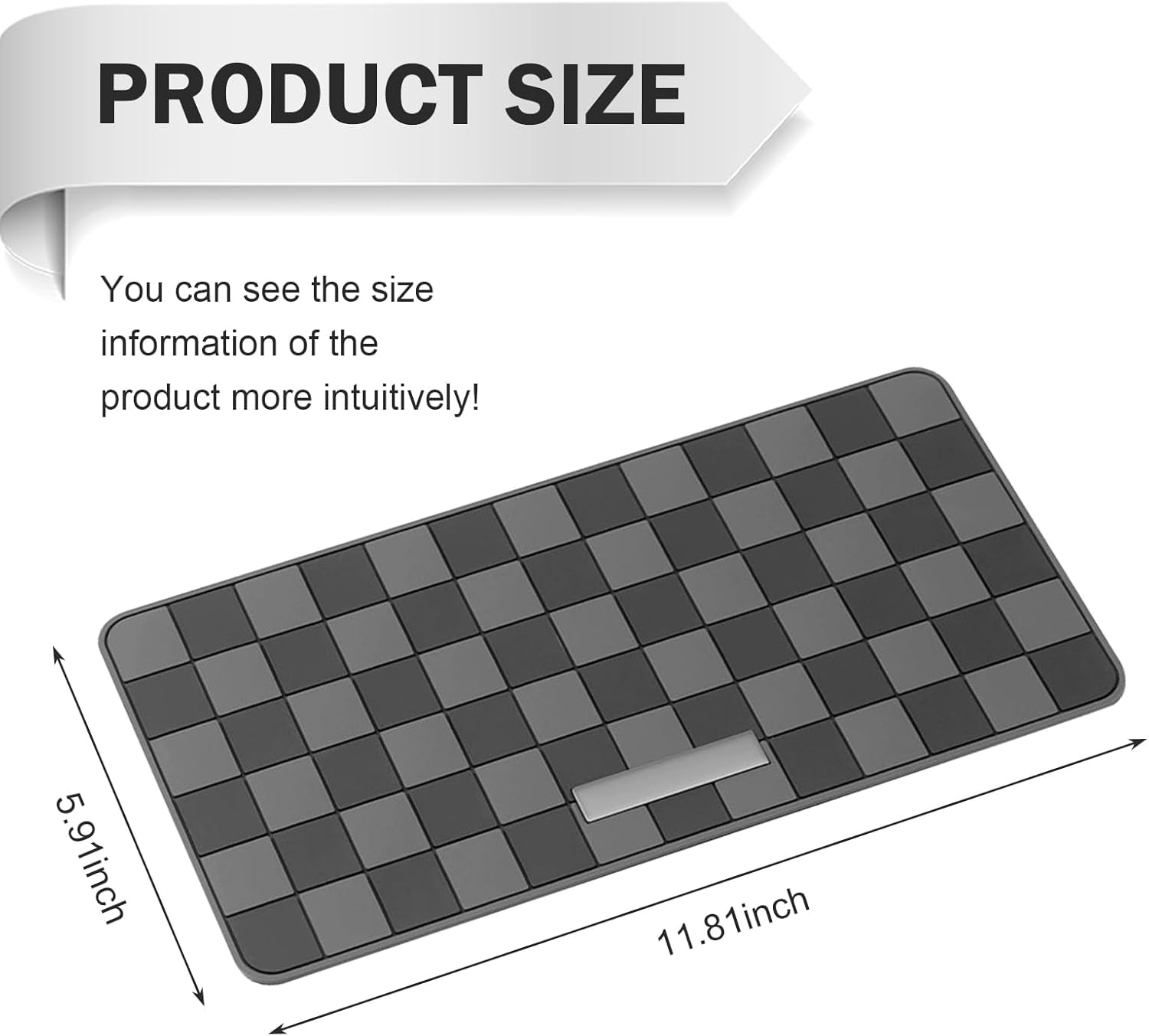 Eliane Car Dashboard Mat Anti-Slip Rubber Pad
