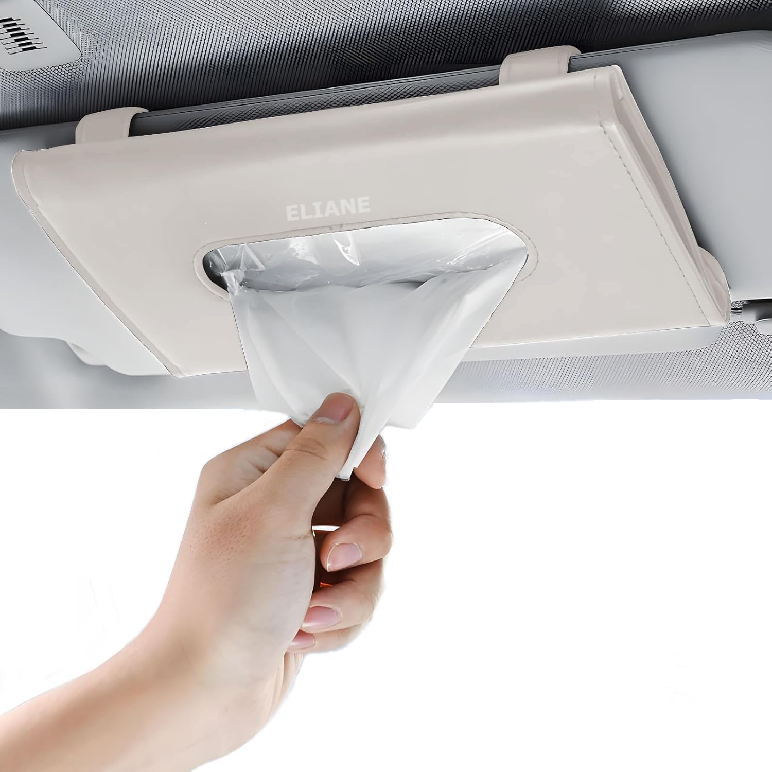 Eliane Car Tissue Holder Sun Visor Napkin