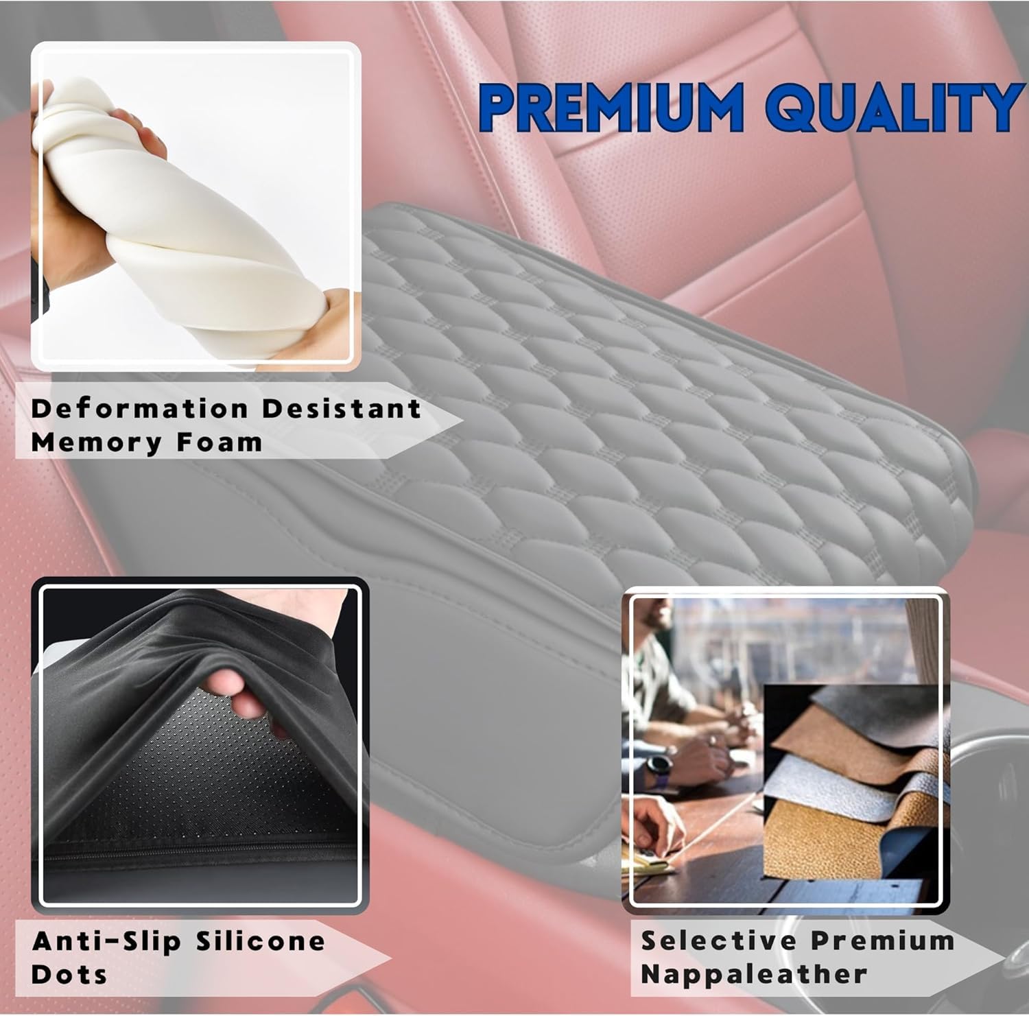 Eliane RT6 Universal Car Center Console Cover Armrest Cushion Pad