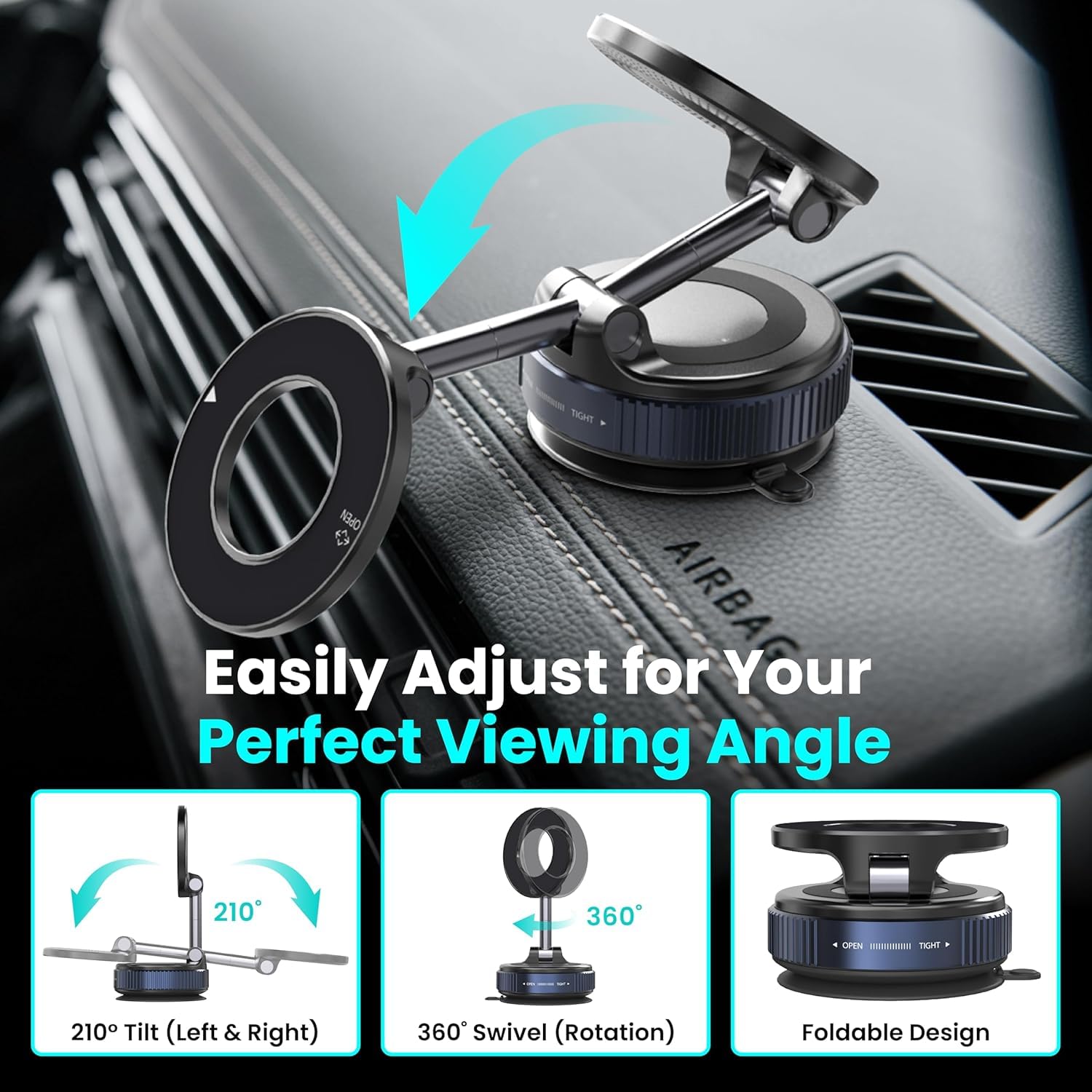 Eliane Universal 360° Magnetic Car Phone Holder