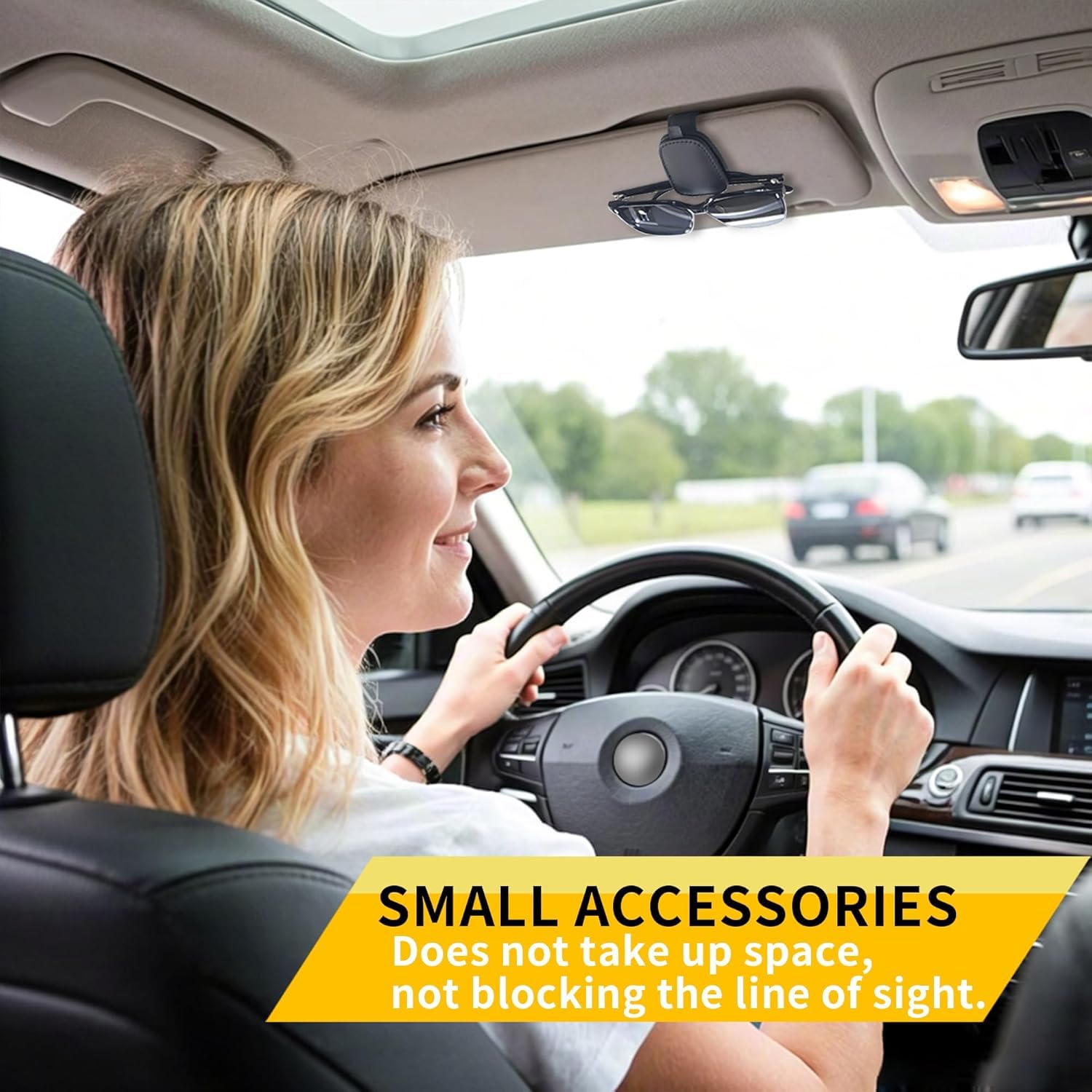 Eliane Universal Sunglasses Goggles Holder for Car Sun Visor