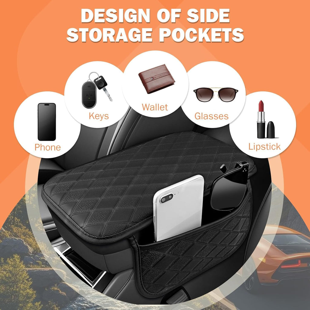Eliane Car Center Console Armrest Cover Pad