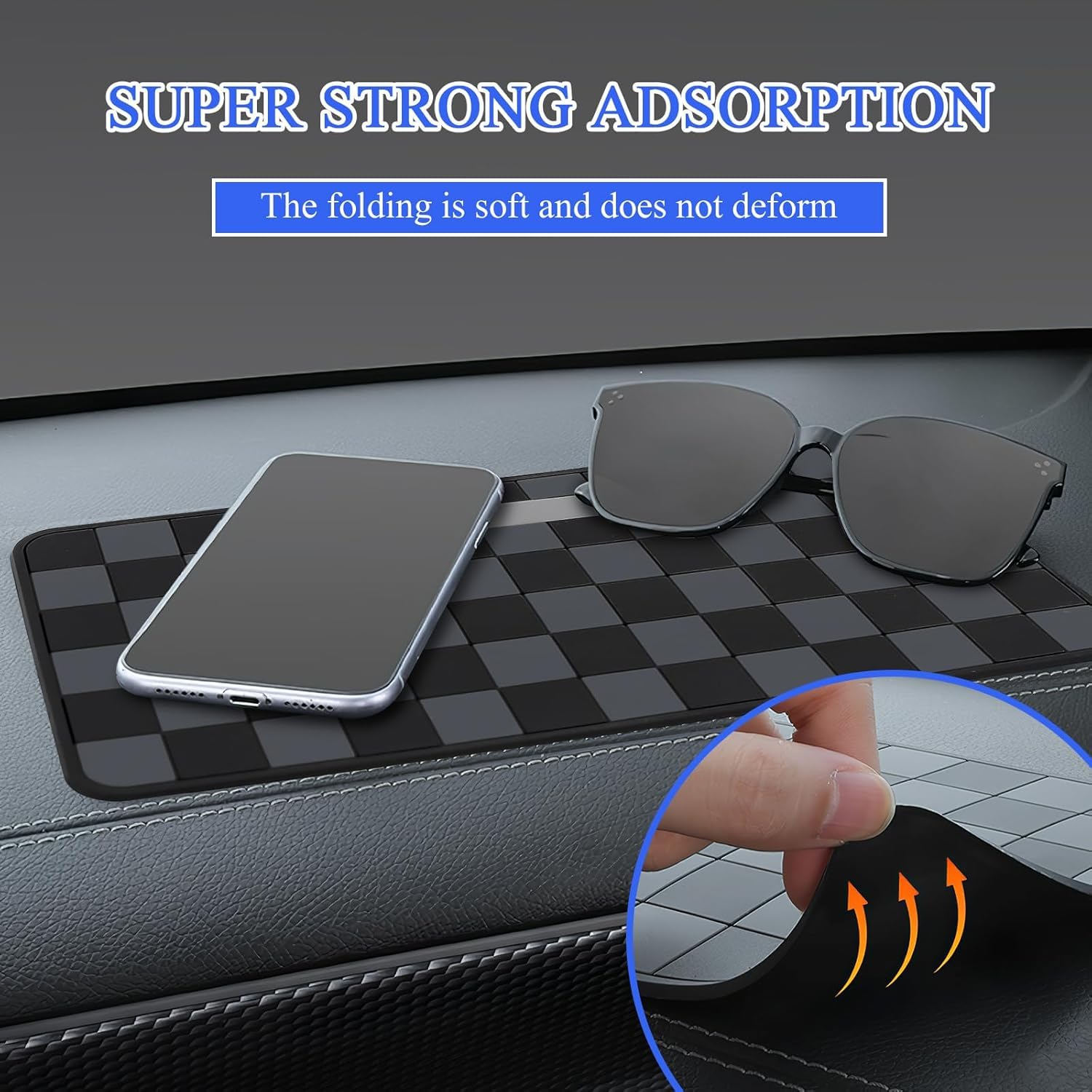 Eliane Car Dashboard Mat Anti-Slip Rubber Pad