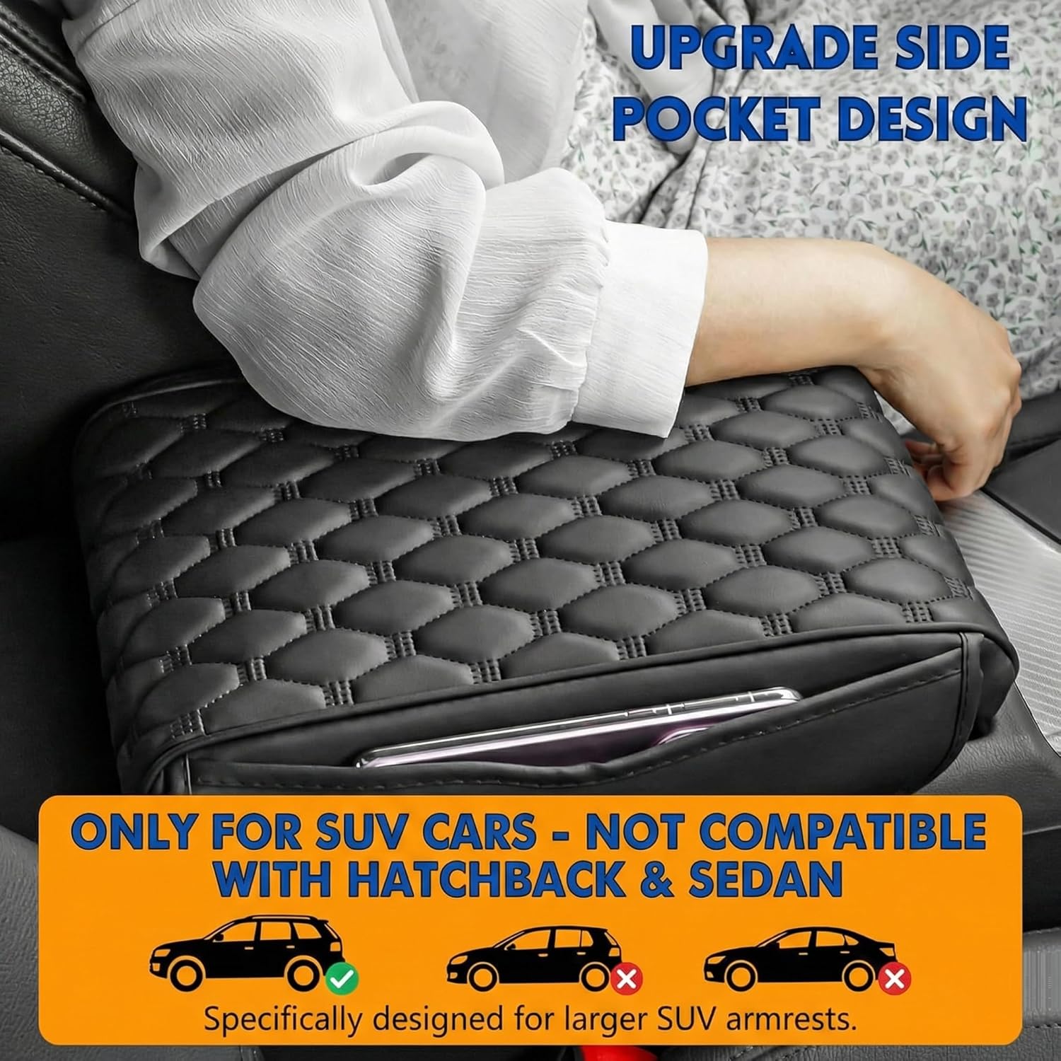Eliane RT6 Universal Car Center Console Cover Armrest Cushion