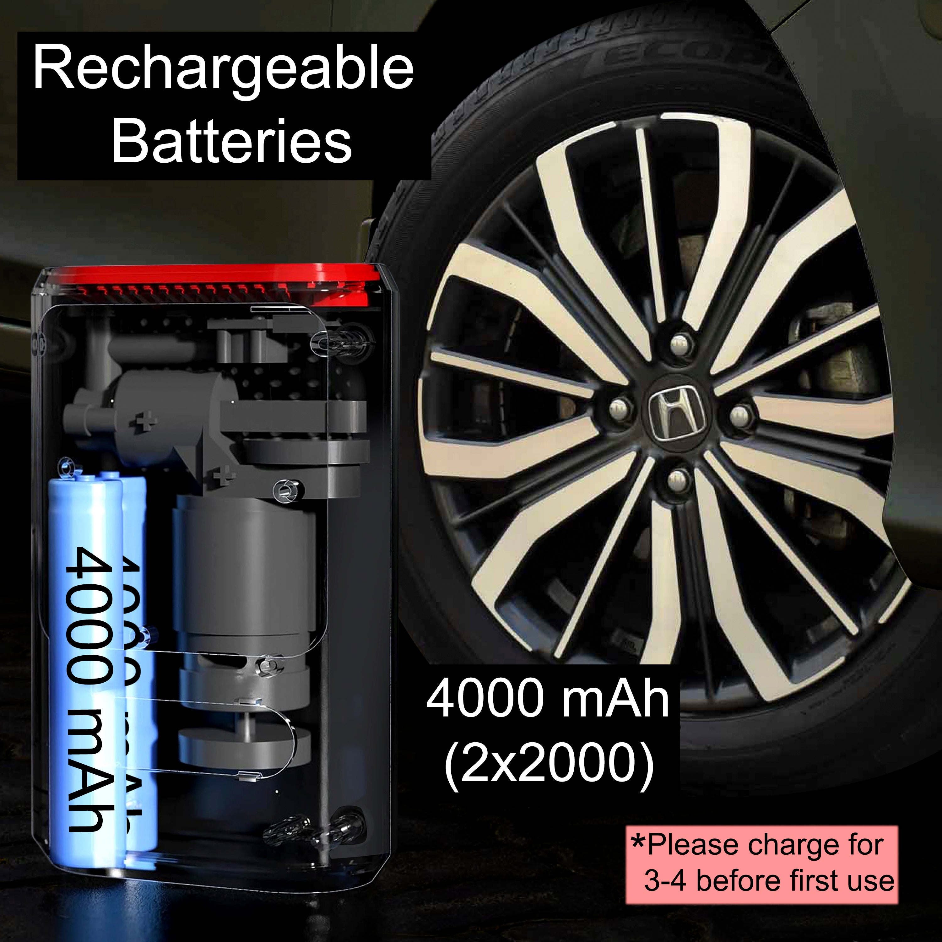 Eliane Portable & Rechargeable Tyre Inflator